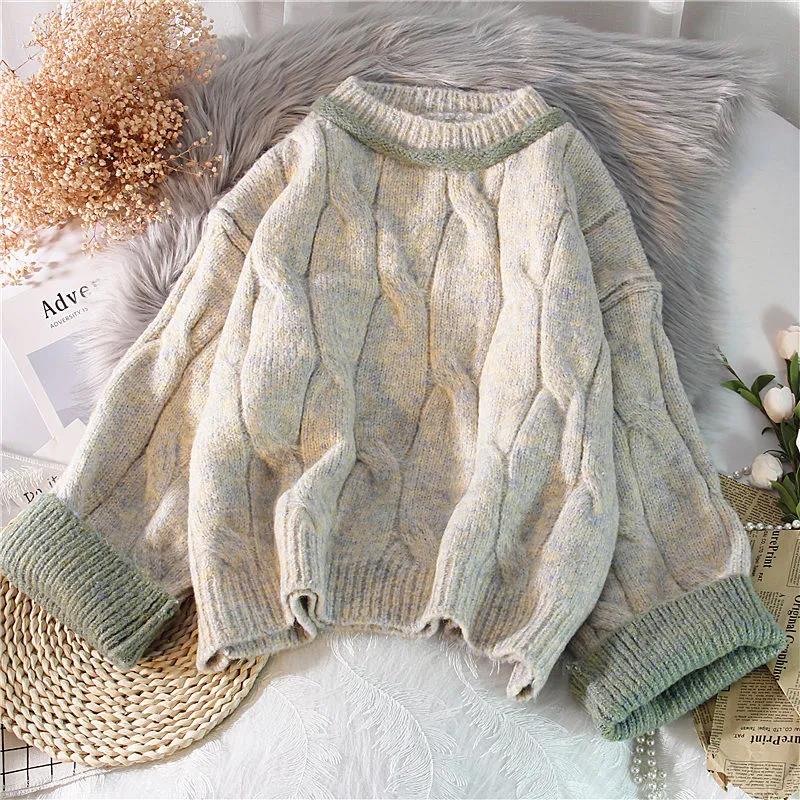 Женский осенне-зимний утепленный шерстяной свитер — фото 6