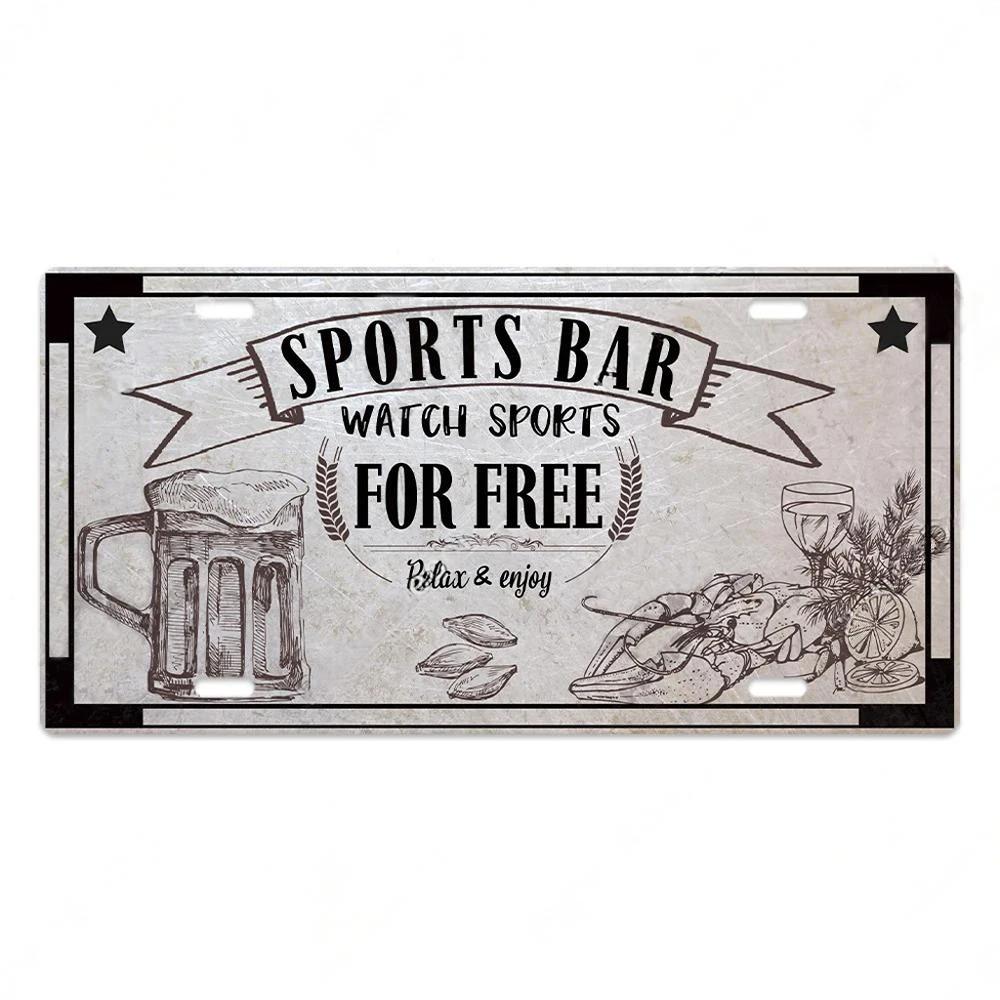 Vintage Wine Culture Metal Signs Wall Decor Licenses Plate Plaque Metal Vintage Tin Sign for Bar Pub Kitchen Dining Room