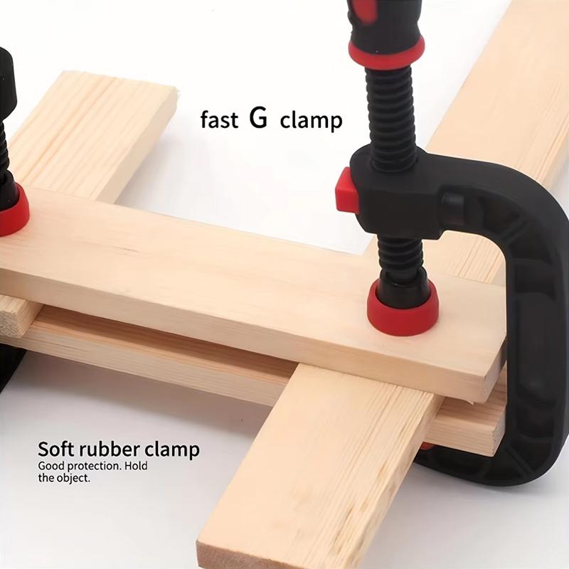 Two 7-inch Spring Clamps with Strong Clamping Force, Reinforced Plastic Nylon Heavy-duty Spring Claw Open Clamps