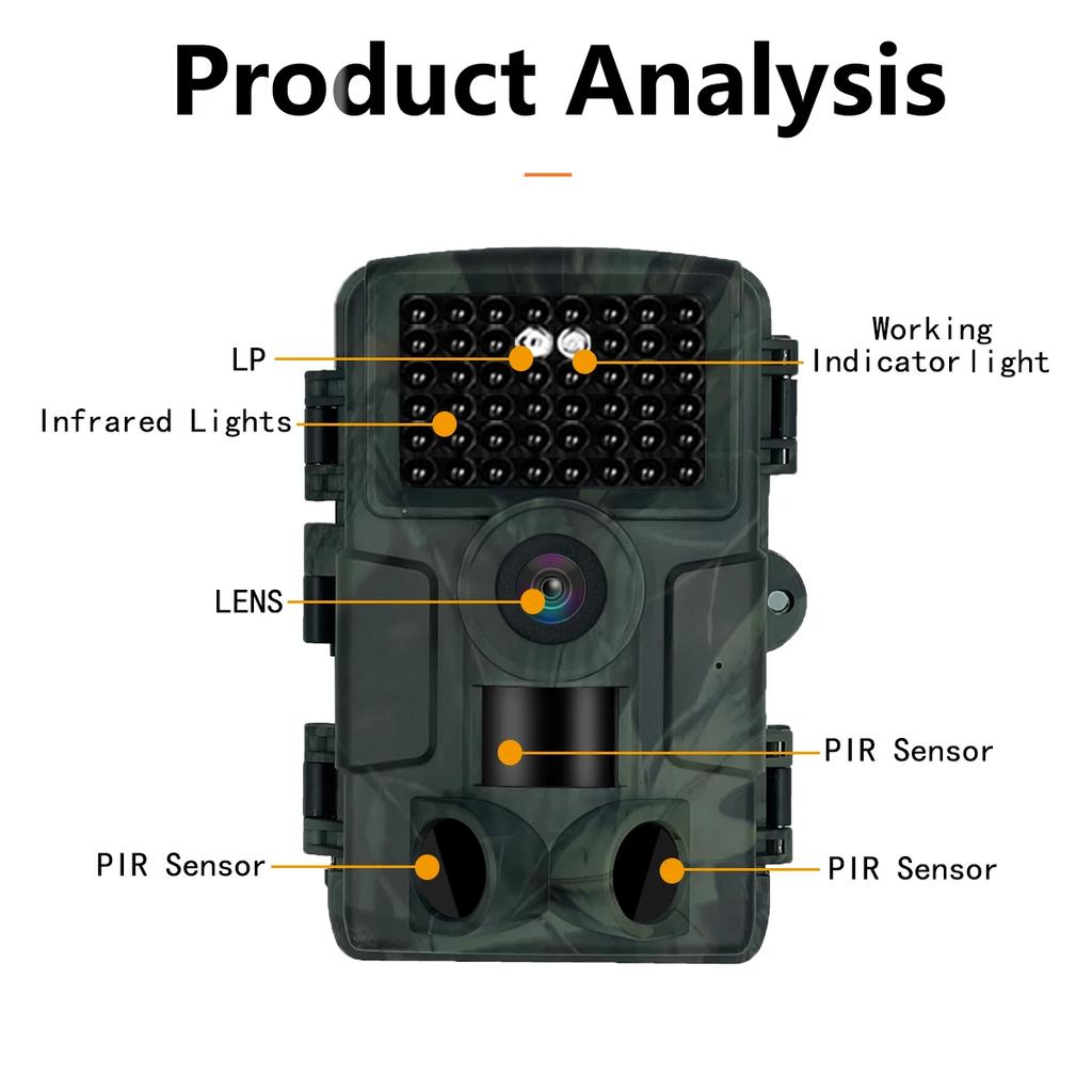 2025 PR4000 Wifi Wildlife Scouting Tracking Camera Bluetooth 1080P 32MP Infrared Night Vision 2.0 Inch LCD Wild Trail Photo for Hunt