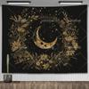 Tarot Tapestry Nordic Flower Series Room Background Cloth Moon Phase Wall Hanging Tapestries Living Room Bedroom Altar Cloths
