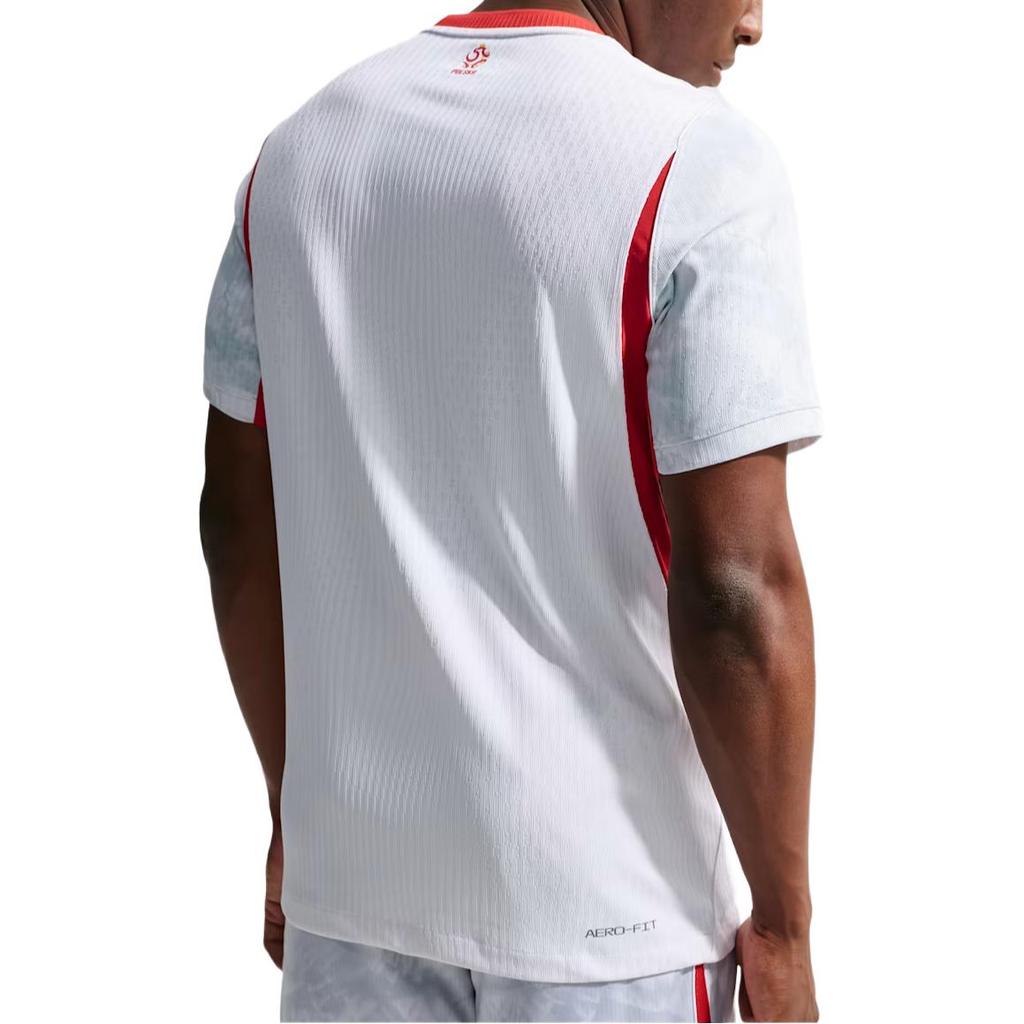 Nike Poland Aero-Fit Home Player Version Quick-Dry Breathable Pullover Short Sleeve Football Shirt Men tops IO8528-100