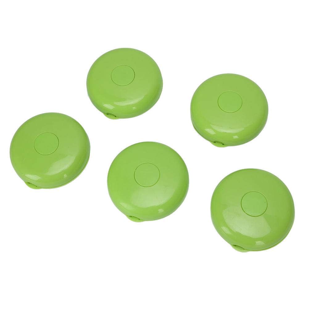 5Pcs Weekly Medicine Box 7 Compartments Portable Medicine Container Case for Outdoor Office Home Daily Green