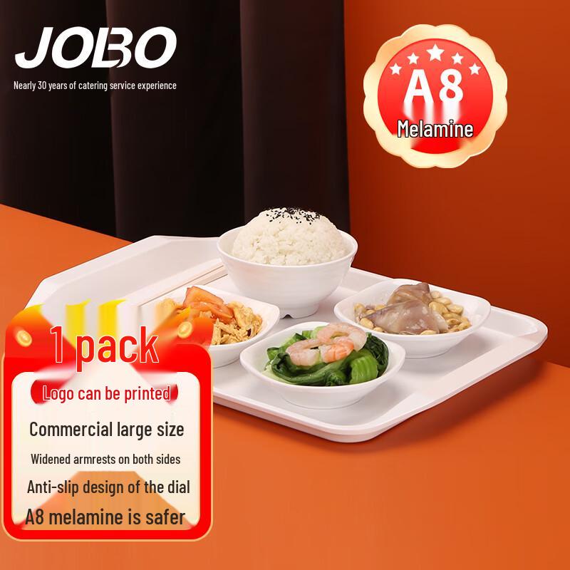 JOBO Commercial Non-Slip Rectangular Serving Tray