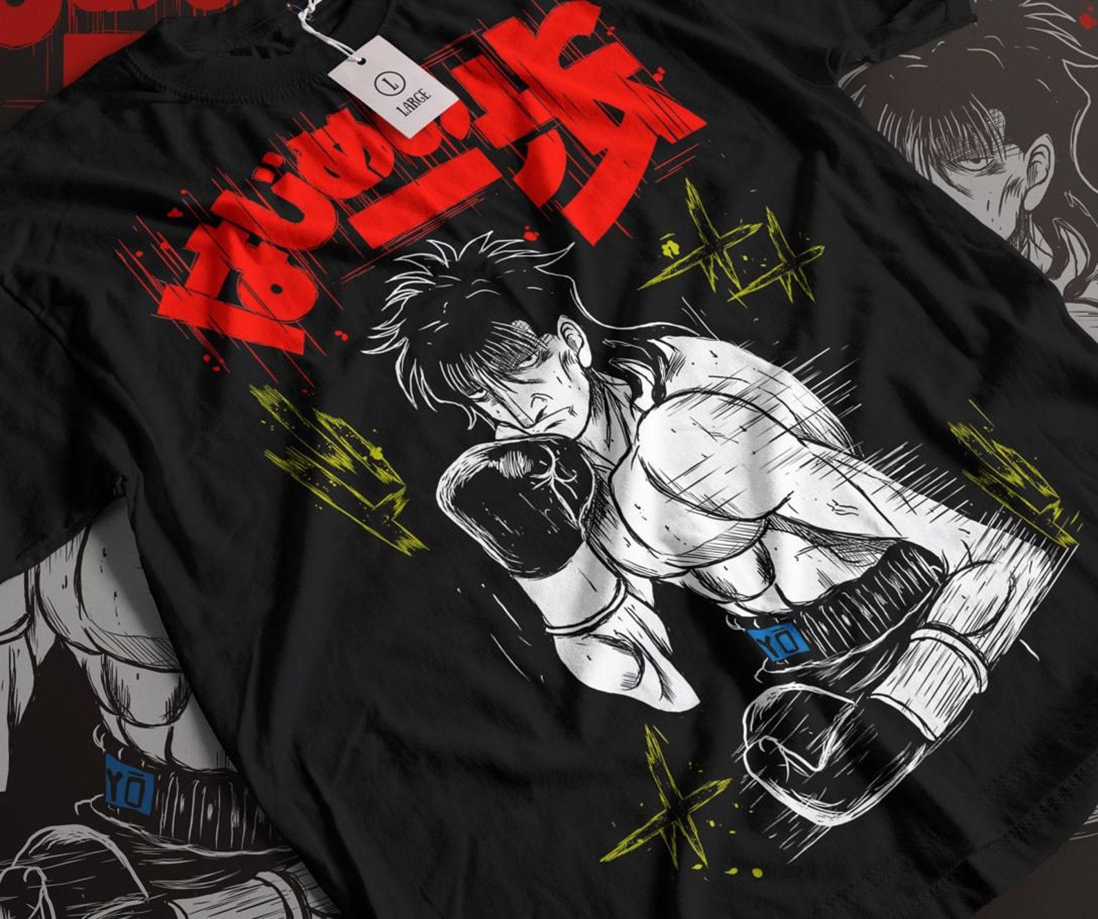Manga T-Shirt, Sport 90s Anime Lovers, Boxing GYM Anime T-Shirt, Otaku Ropa, Graphic Anime Unisex Shirt 4XL