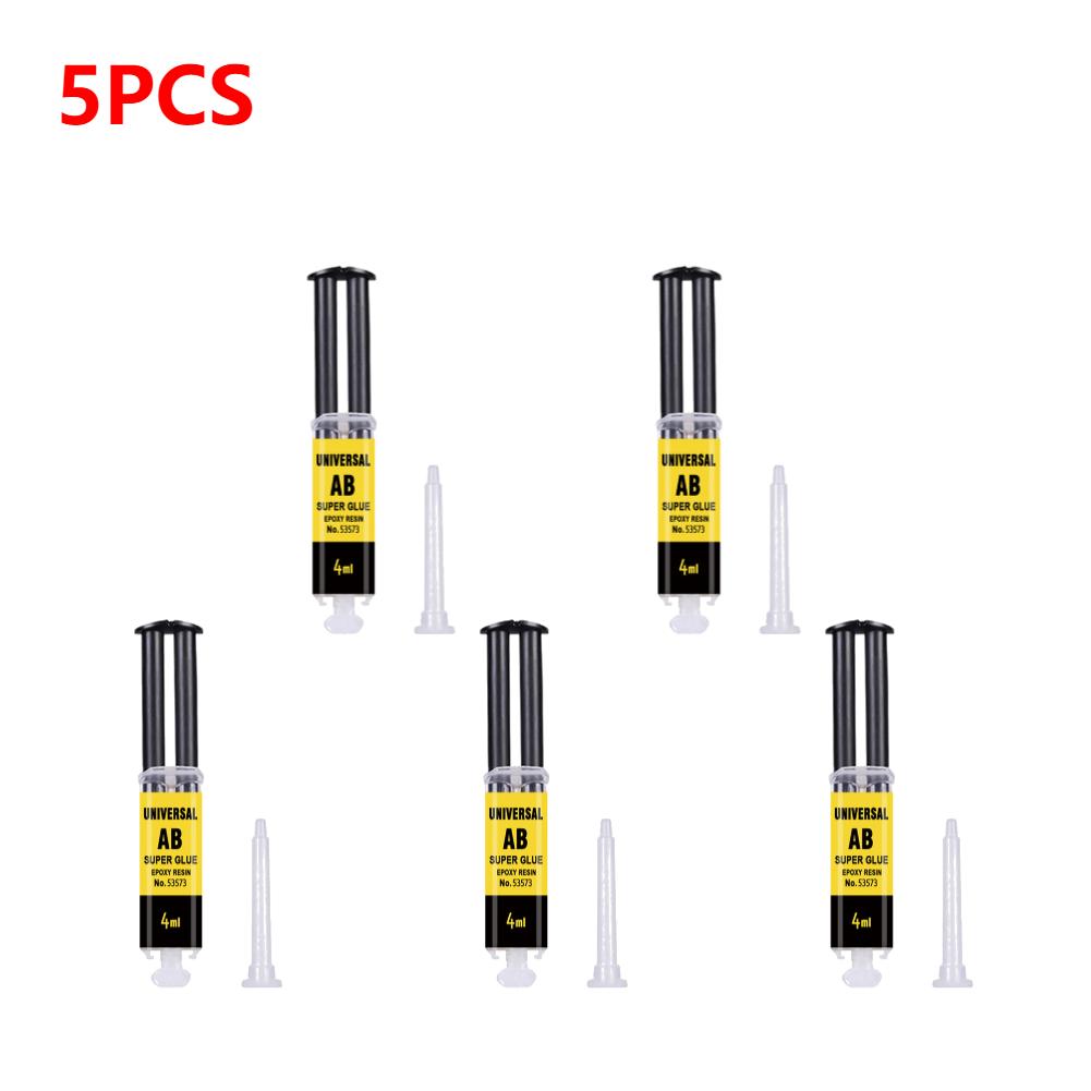 10-1 st 4/25 ml Låda Epoxiharts AB-lim Vattentät Högtemperaturbeständig Allround Reparation Tryckrörslim Träbearbetning