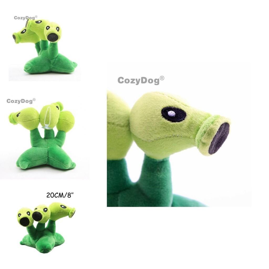 Plush Threepeater Plant Vs Zombies Doll 17cm Stuffed Toy For Kids' Gifts