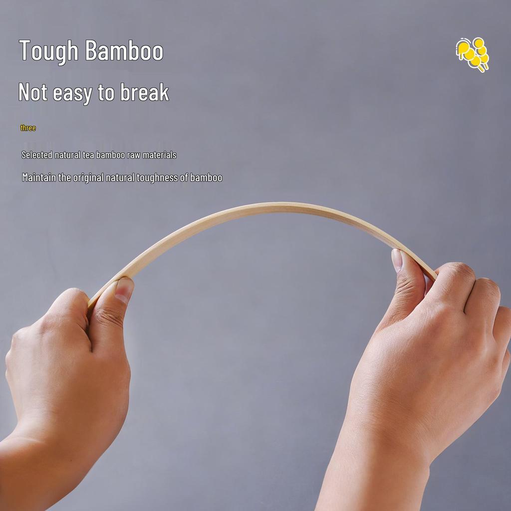 Candied Hawthorn Bamboo Skewers - Thick, Disposable Skewers for BBQ and Grilling