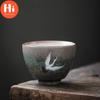 Ceramic Master Tea Cup Household Retro Kung Fu Drinkware Office Teacups Cnese Hand Painted Crane Tea Bowl Pottery Water Mug