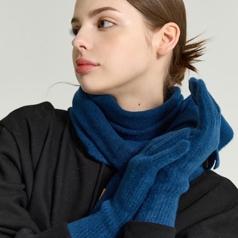 RECLOW Knit Gloves and Muffler Set 8 Colors