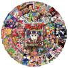 51 Retro Style Japanese Anime Poster Stickers Set: Creative Characters for DIY Stationery, Thermos Cups, Journals, and More.