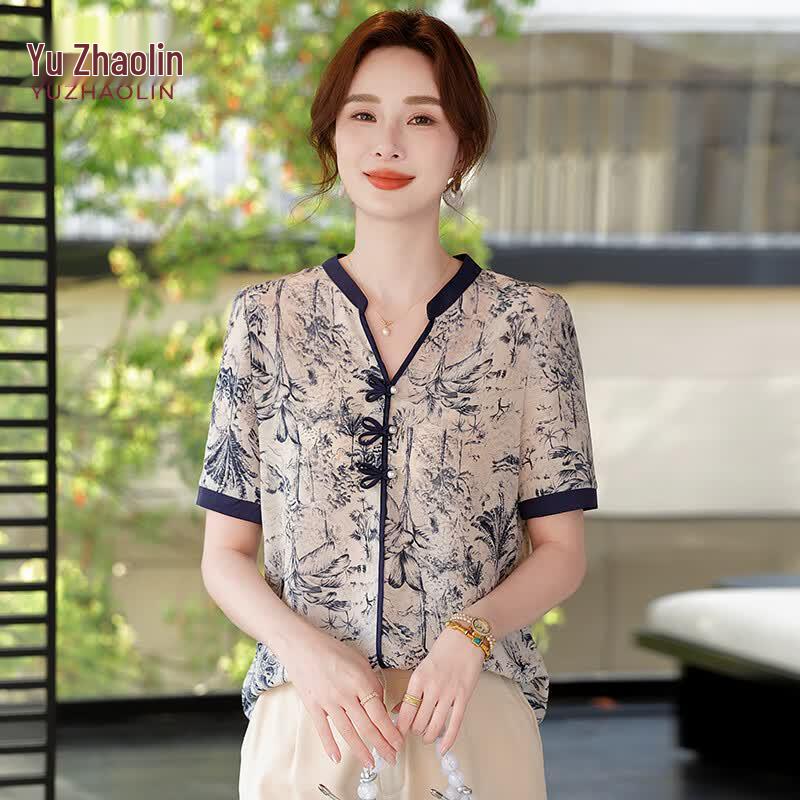 YUZHAOLIN Women s Short Sleeve T-Shirt Blouse XXL