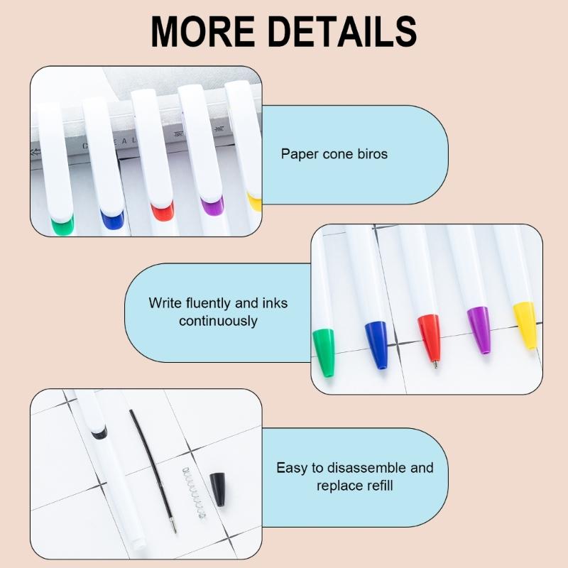 20 Stück Einziehbarer Kugelschreiber mit Stiftclip Kunststoff Unterschriftenstift Gastanmeldestift für Büro Schule Hotelrezeption