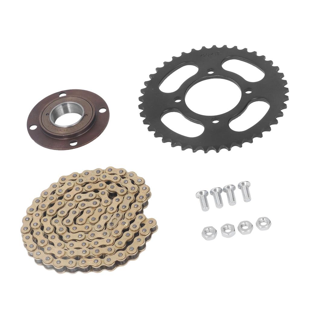 Kette Vorne Hinten Kettenblatt Kit Aluminiumlegierung Gold Antriebskette Combo 104 Glieder 420 Kette 41Z