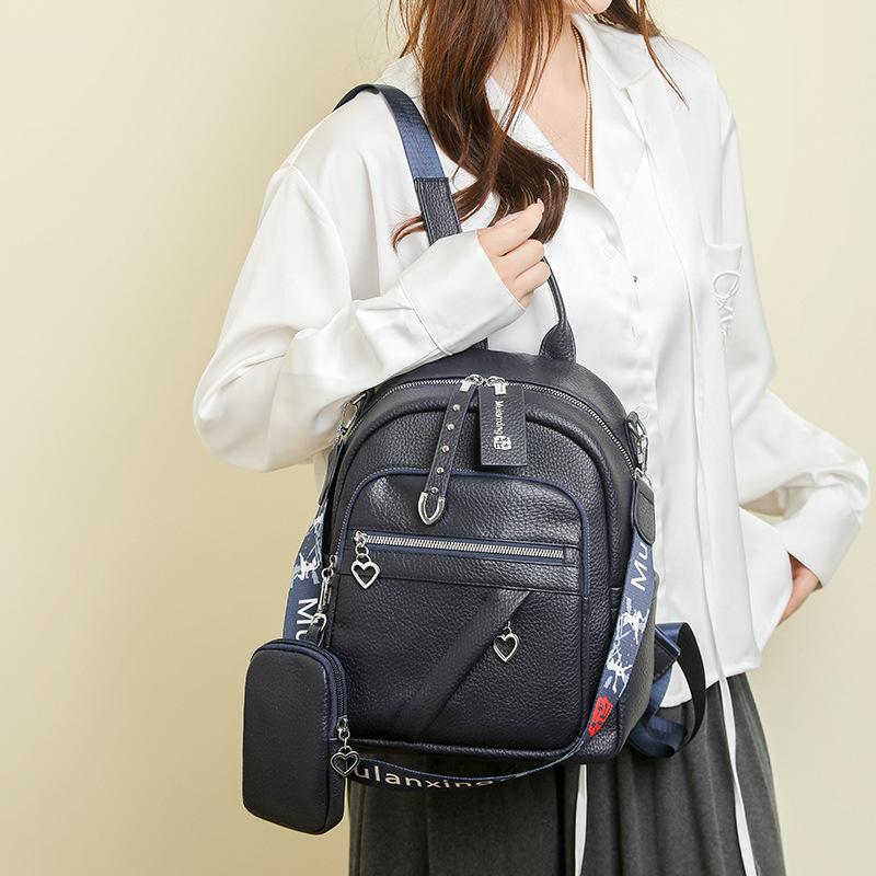 Women's Retro Backpack Multi-Functional Shoulder Bag Student Schoolbag