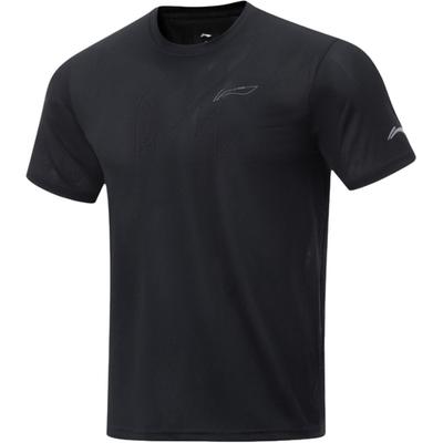 Li Ning Skriešanas Sērijas Elpojošs Ikdienas Apaļkakla Īsroku T-krekls Vīriešu Topi ATST347-1