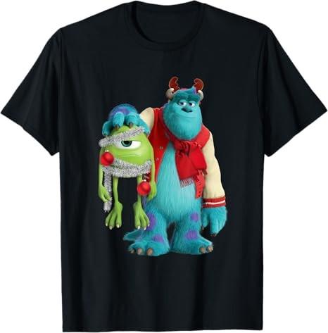 Pixar Monsters Mike Sulley Funny Holiday TShirt S