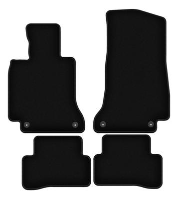BASIC Black Velour Floor Mats For: Mercedes C W205 Station Wagon, Sedan (2015-)
