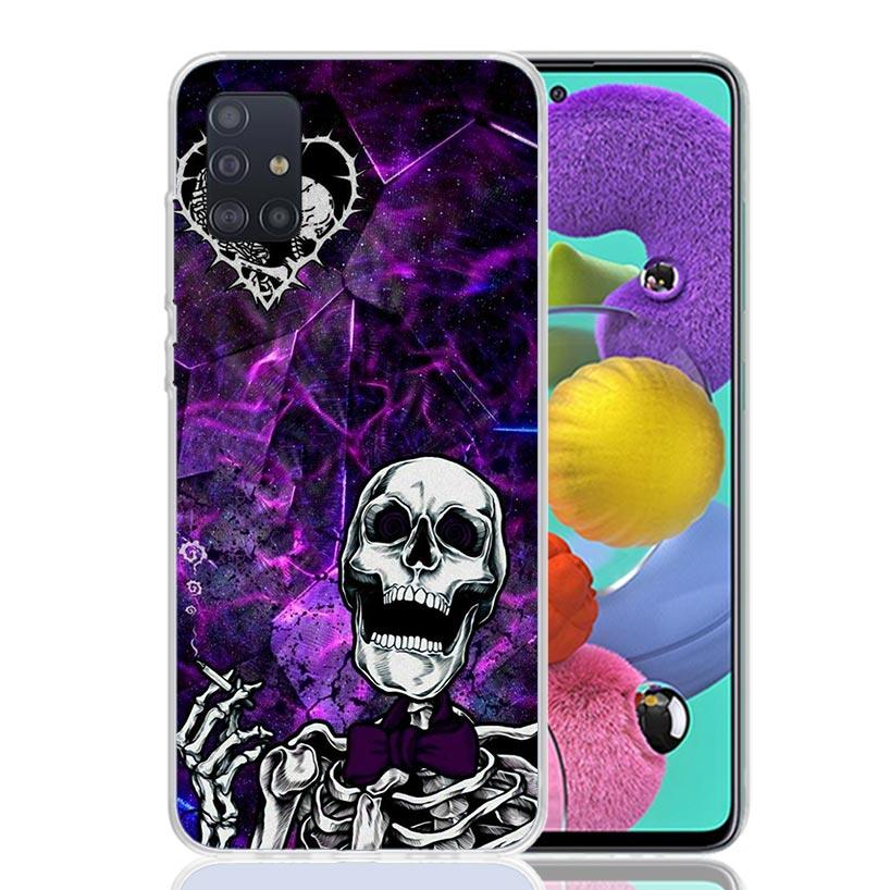 Anatomy Skeleton Heart Lovey Kiss Phone Case For Samsung Galaxy A52 A32 A22 A12 A02S A50S A30S A51 A31 AA71 Note 20 Ultra 10 S10