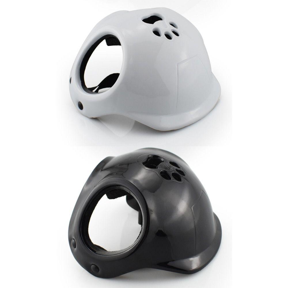 Mit Ohrlöchern Haustier Motorrad Kopfbedeckung Einfarbige Welpen Sicherheitshelm Haustier Lokomotive Helm Katze