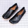 Fashion 2025 Spring Summer Women Genuine Leather Flats Women Casual Sneakers Creepers Cutouts Slip On Flat Moccasins Shoes Woman