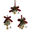 Christmas Ornament Xmas Tree Bows Pine Cone Bells Hanging Pendant For Xmas 2025 New Year Navidad Merry Christmas Decorations