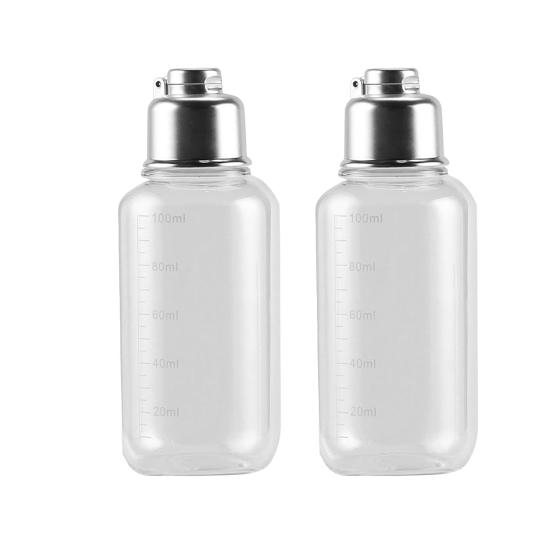 1/2/4Pcs 100ML Clear Fishing Storage Bottle with Scale Transparent Refillable PET with Empty Sealed Vial Liquid Container Fishing Accessories