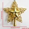 Pentagram Cutout 3D Star Christmas Tree Topper Ornament
