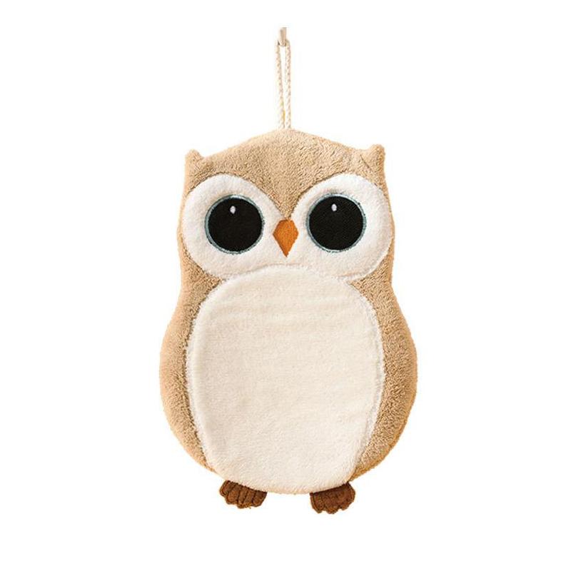 

Милые мультяшные полотенца для рук с подвеской в виде животных, Пушистые полотенца, Быстросохнущая ткань, Ультраабсорбирующие полотенца для рук, Мультяшная форма совы и коалы