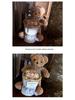 Valentine's Day Teddy Bear and Rose Bouquet Gift for Best Friends, Girlfriends, and Mothers