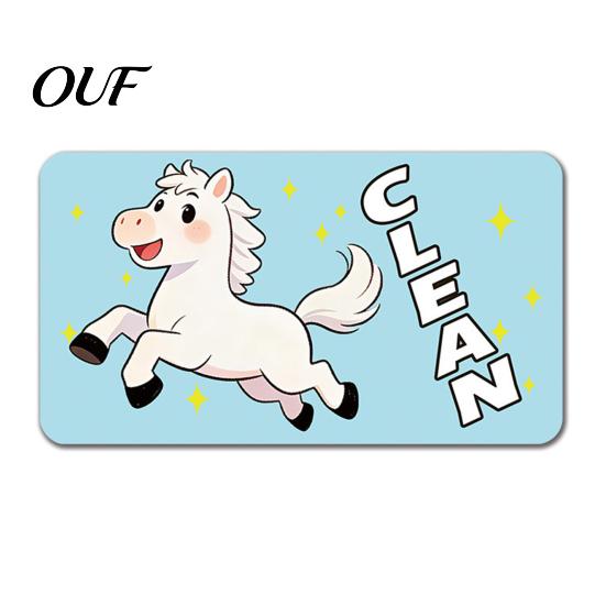 Double-sided Dishwasher Magnet Cartoon Animal Dirty Clean Magnet, Marker Magnetic Indicator, Dish Washing Machine Decoration Waterproof