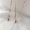 Women Necklace Gold or Silver Plated Waterdrop Pendant Jewelry Gift for Girls and Ladies 40+5cm Chain Length