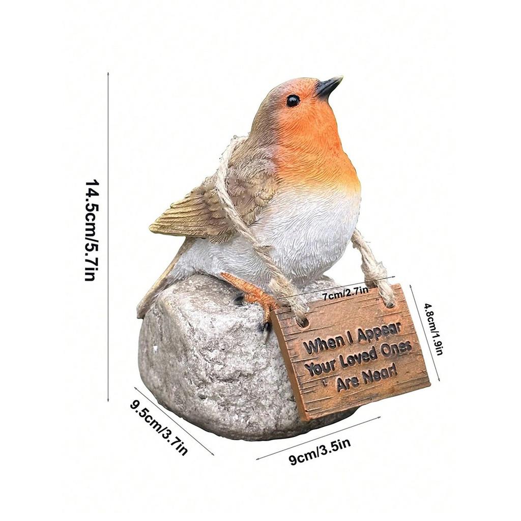 Cross-border Bird Resin Crafts Ornaments Garden Courtyard Decorations Creative Simulation Bird Decorations