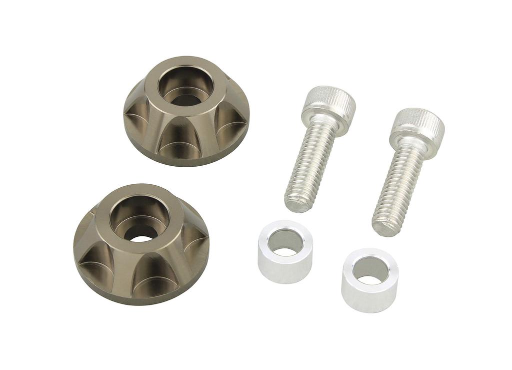 POSH FAITH Motorcycle Cap NASA Titanium for ZZR1100D Under-Cowl Holder, Type, Color, (Product Code 039002-11)