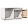Vidaxl TV Cabinet, White, 74X35X44 Cm, Solid Pine Wood