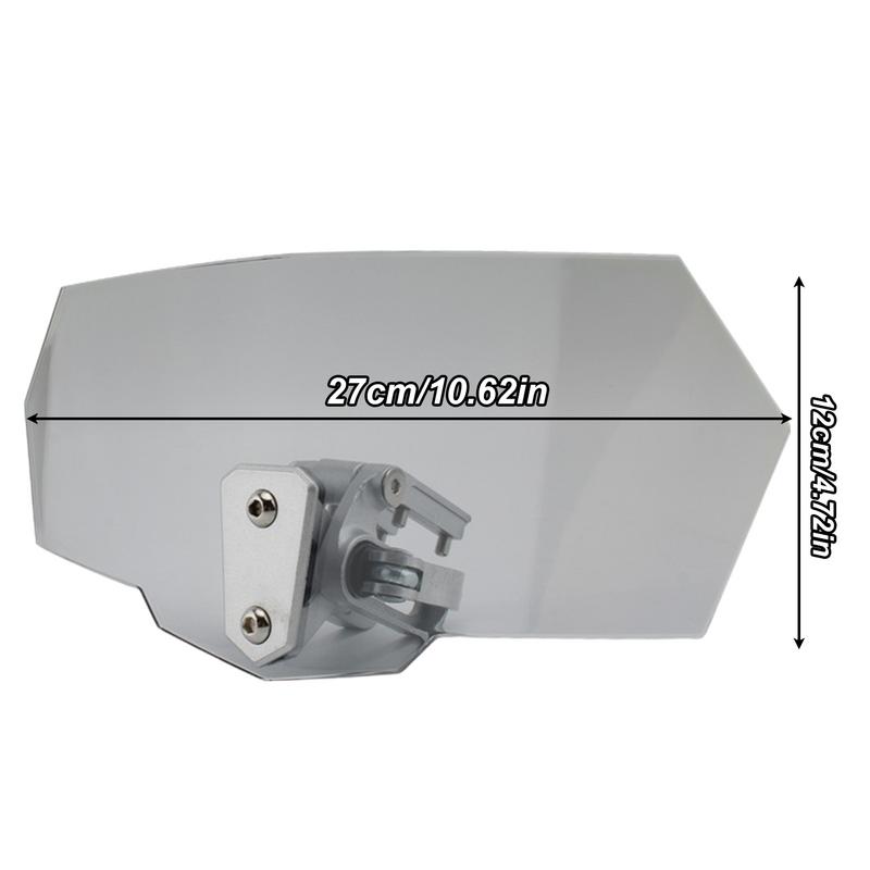 Motorcycle Wind Deflector Adjustable Clip On Motorcycle Wind Deflector Windscreen Extender Spoiler Transparent Heightened