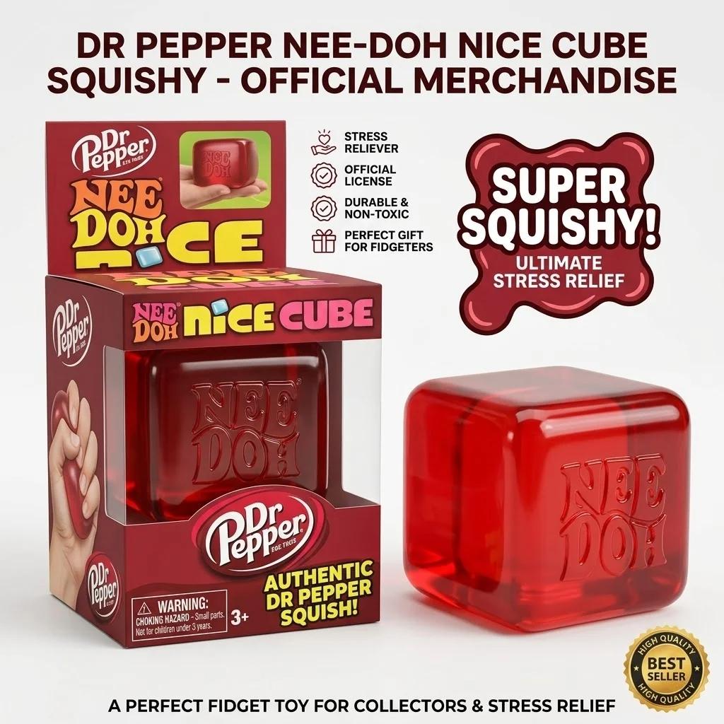 New Needoh Nice Cube Sensory Stress Reliever Fidget Tool For Anxiety Focus Desk Sensory Cube For Adults Kids Cube Reliever Toys