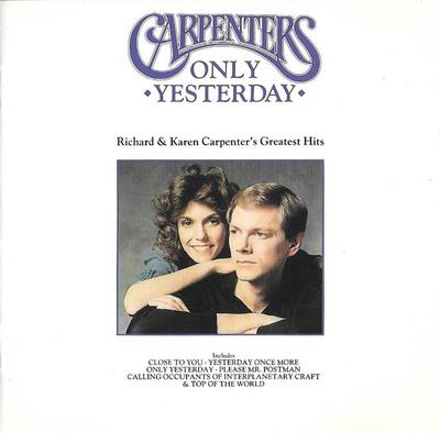 CD CARPENTERS - Only Yesterday - Richard & Karen Ca CDA1990 A&M Records 1990 UK Pop Gebraucht