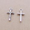 A2001 Antique Silver Alloy Cross Jewelry Accessories, 300/Bag, 0.5 Grams