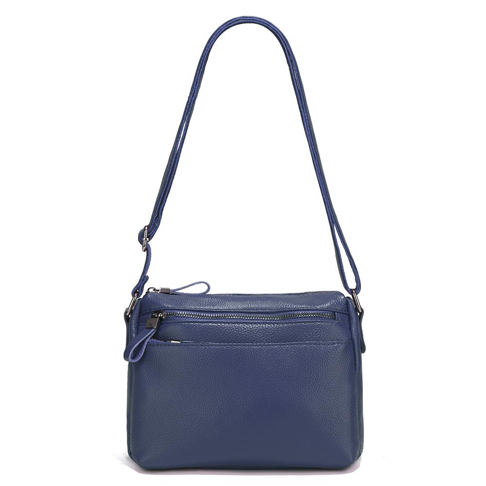 Zency Handbag For Women Genuine Leather Crossbody Multiple Compartments