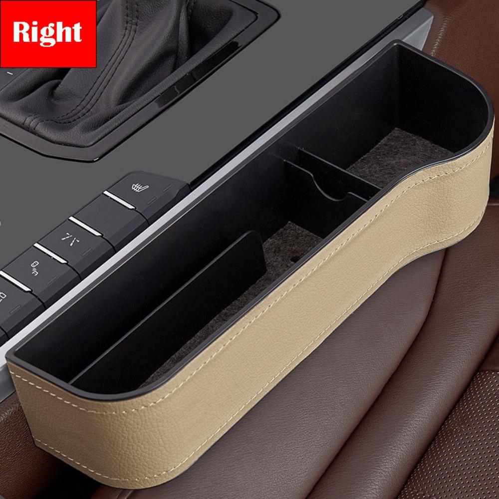 PU Leather Car Seat Gap Filler Storage Box Multifunction Durable Car Crevice Pocket Large Capacity Auto Seat Slit Card Pocket