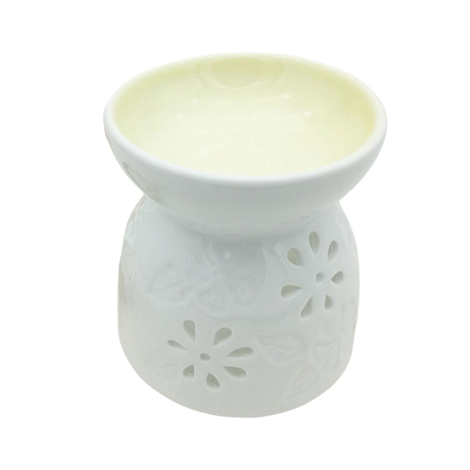 

Elegant Essential Oil Burner Ceramic Incense Burner Candle Holder for Bedroom Living Room or Bathroom Ambiances жёлтый