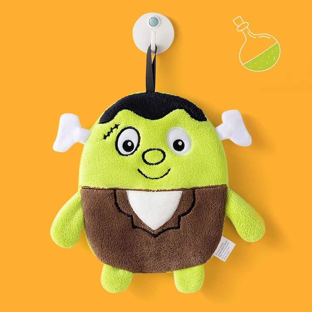 Thickened Small Towels Soft Cleaning Towels Halloween Hanging Hand Towels  Home Decor