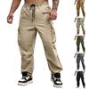 Herren Lässig -farbig Mehrere Taschen Arbeits Hose - Herren Kordelzug Taille Leichte Sporthose