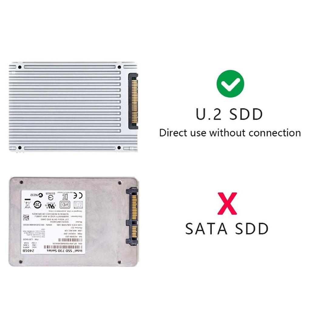 CHENYANG CY U.2 U2 Kit SFF-8639 to PCI-E 3.0 x4 Lane Host Adapter for Intel Motherboard & 750 NVMe PCIe SSD