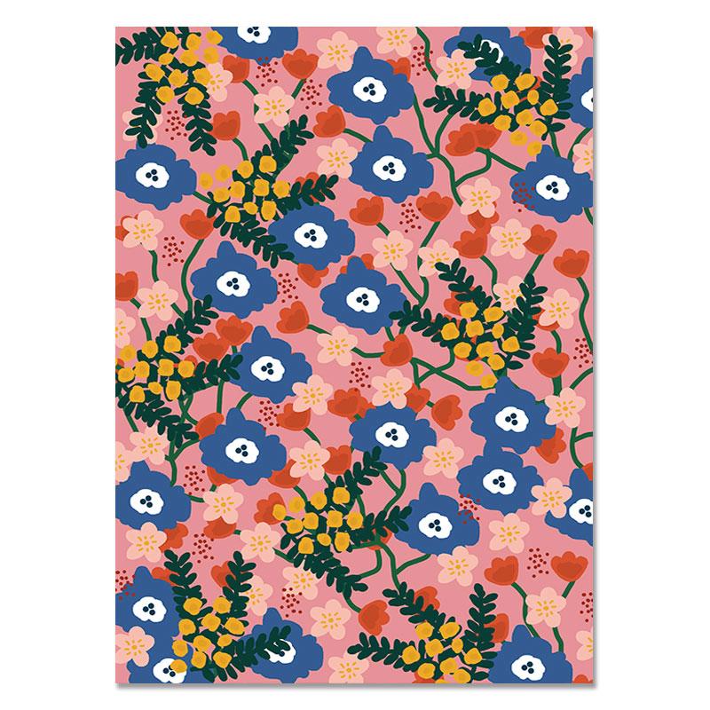 Abstract Fashion Vintage Girl Plant Dog Wall Art Canvas Painting Nordic Posters And Prints Wall Pictures For Living Room Decor