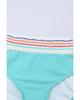 Azura Exchange Patchwork Striped Spaghetti Strap High Waist Bikini Swimsuit