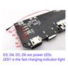 Qc4.0 Qc3.0 Led Dual Usb 5V 4.5A 22.5W Micro/Type-C Usb Mobile Powerbank 18650 Lademodul Temperaturschutz