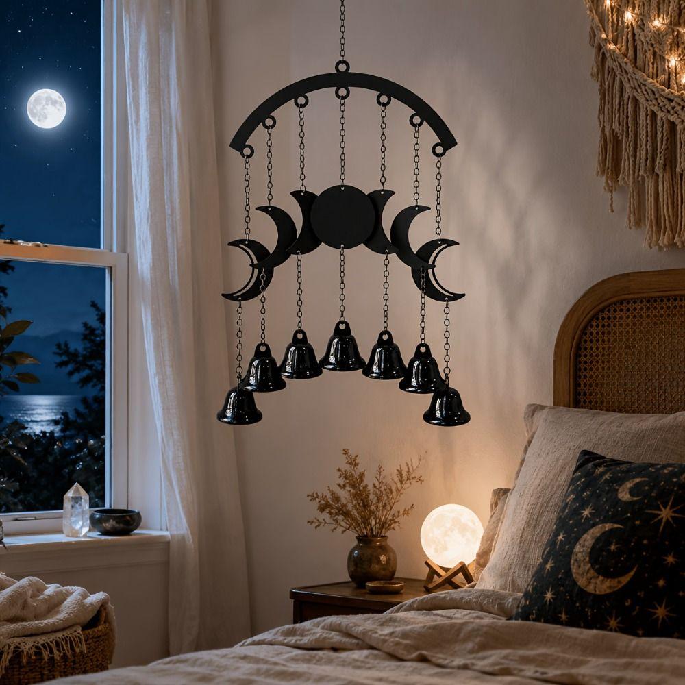 Pumpkin Halloween Hanging Bell Ornaments Spider Decorative Wind Chime Outdoor Decor