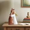 Girl And Horse Figurine Girl Embracing Horse Statue Horse Memorial Sculpture Keepsake for Horse Lover Gifts Cowgirls Birthday